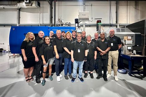 Coreteam of Sonopress EcoRecord in its new facility